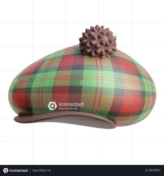 Scottish Hat  3D Icon