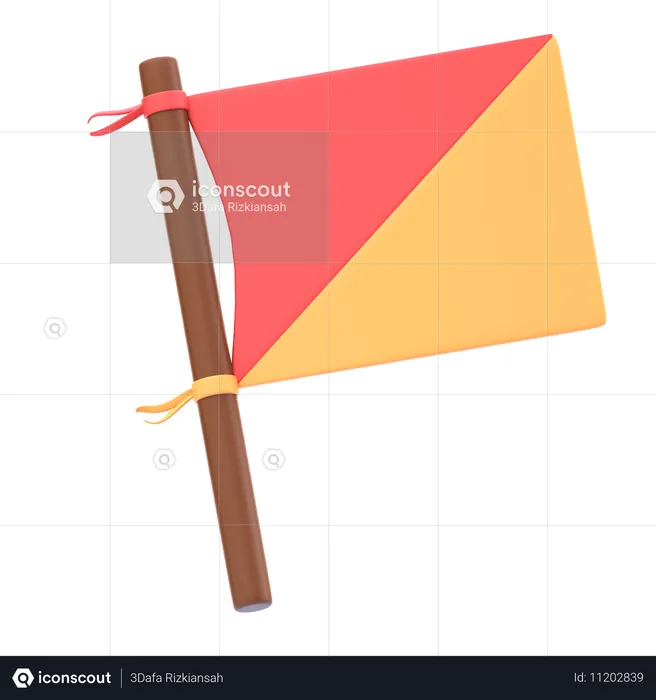 Scout-Signalflagge  3D Icon