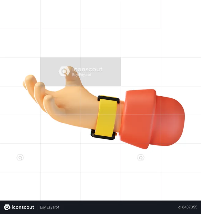 Scratch Hand Gesture  3D Icon