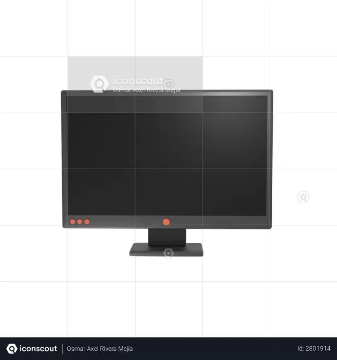 Screen  3D Illustration