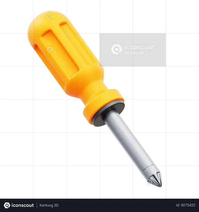 Screw Driver  3D Icon