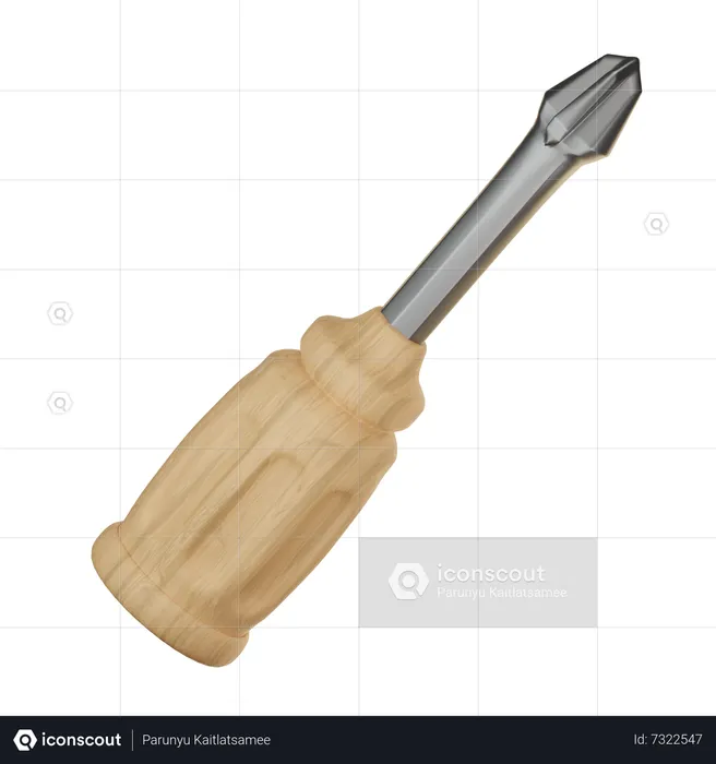 Screwdriver  3D Icon