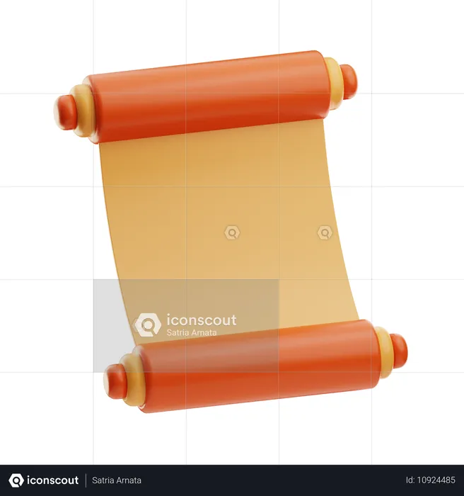 Scroll latter  3D Icon