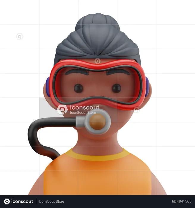 Scuba Diver  3D Icon