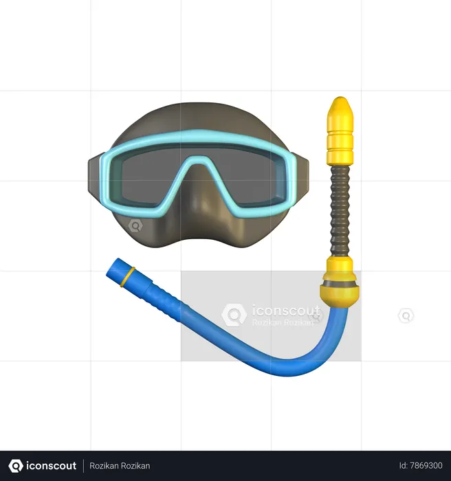 Scuba Diving Mask  3D Icon