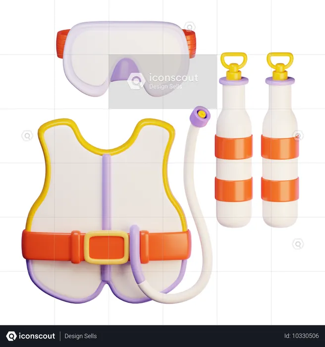 Scuba gear  3D Icon
