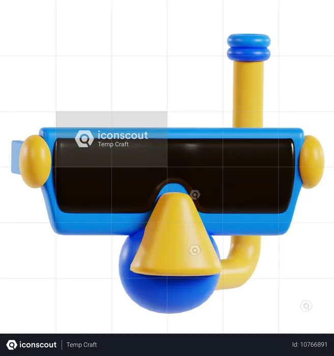 Scuba Glasses  3D Icon