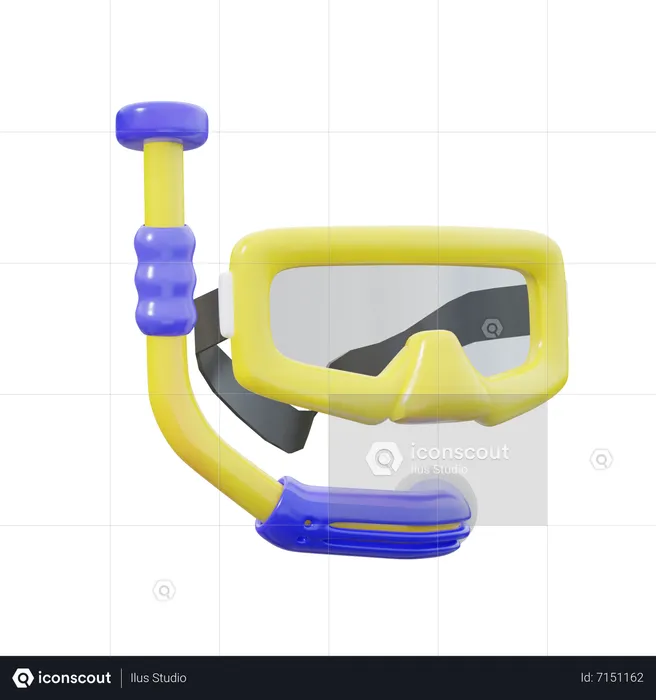 Scuba Mask  3D Icon