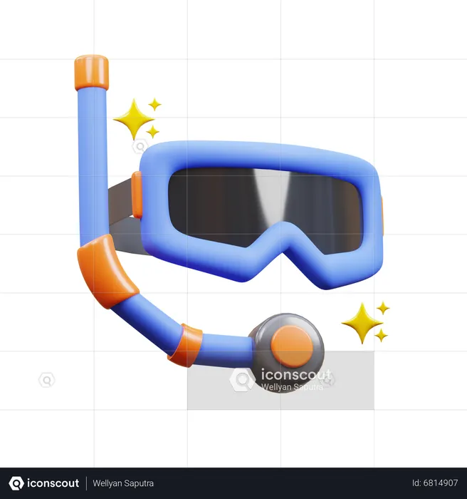 Scuba Mask  3D Icon