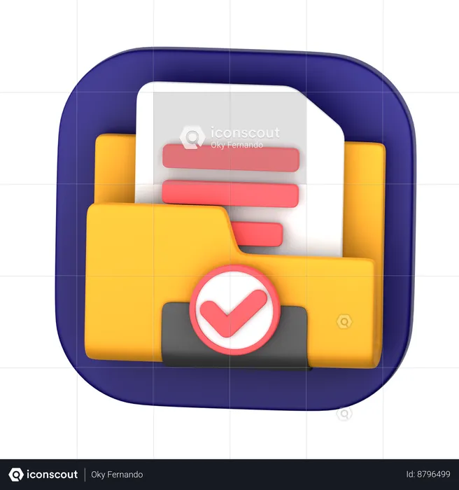 Scure Folder  3D Icon