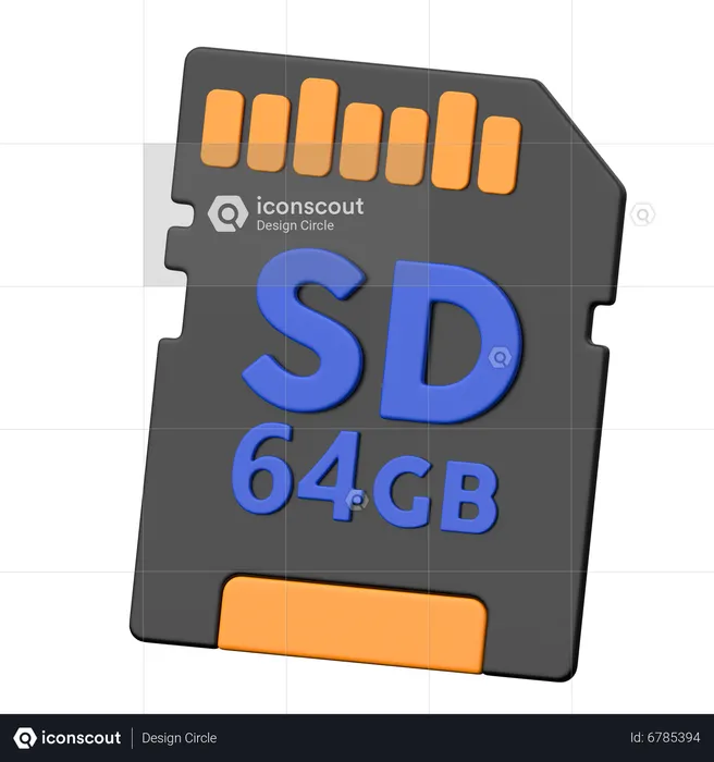Sd card  3D Icon
