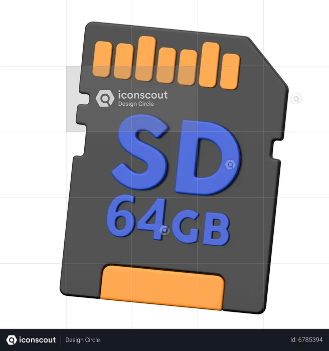 SD-Karte  3D Icon