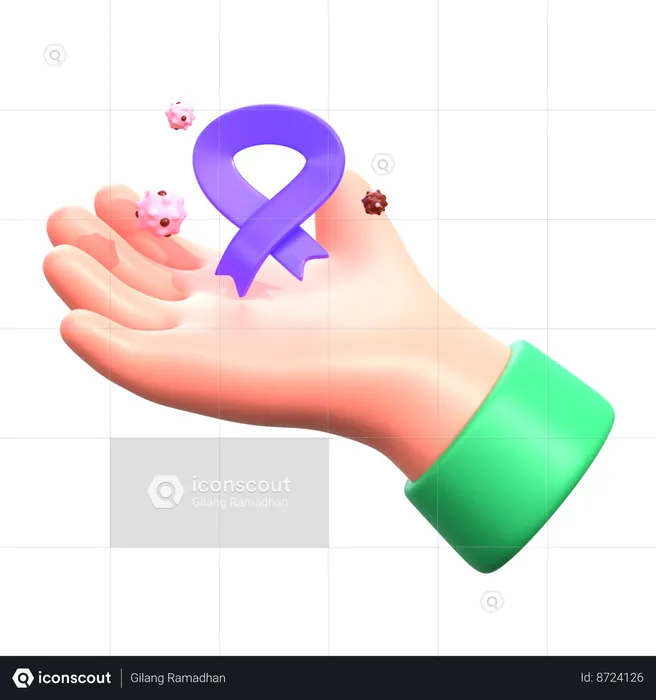 Se soucier du cancer  3D Icon