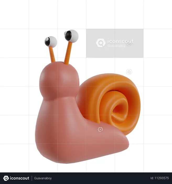 Sea Snail  3D Icon