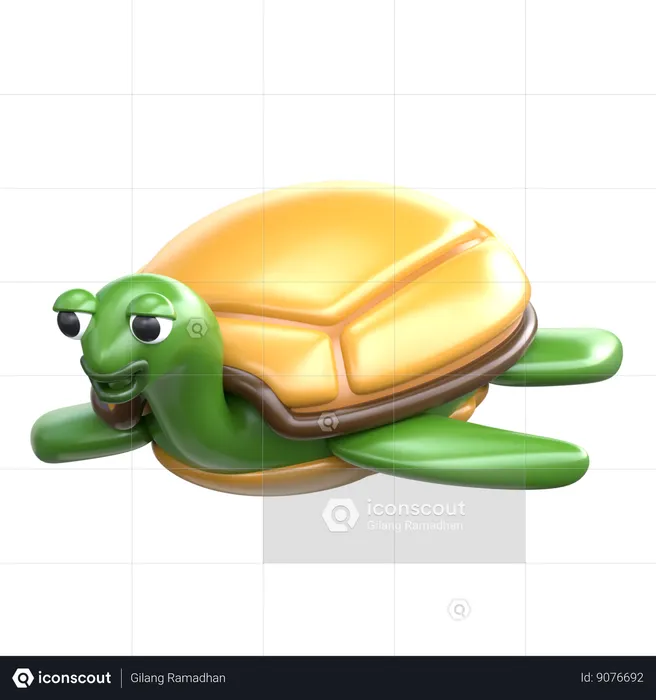 Sea Turtle  3D Icon