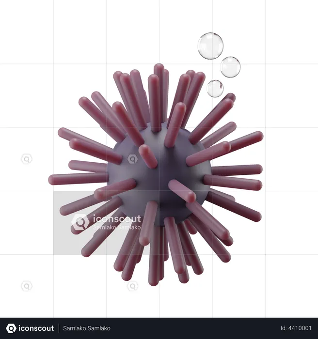 Sea Urchin  3D Illustration