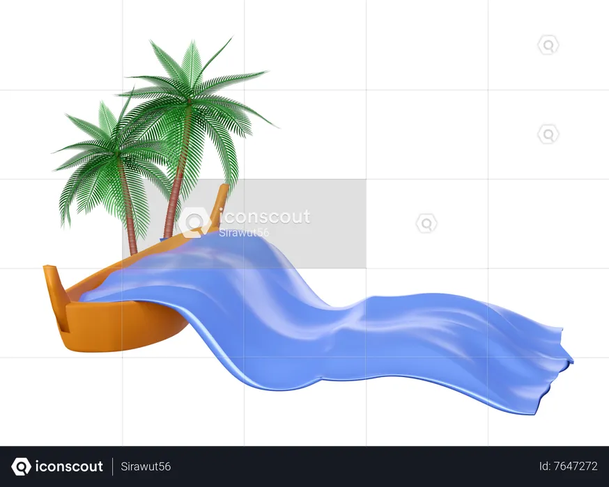 Sea Waves  3D Icon