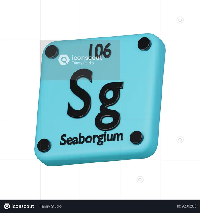 Seaborgium  3D Icon