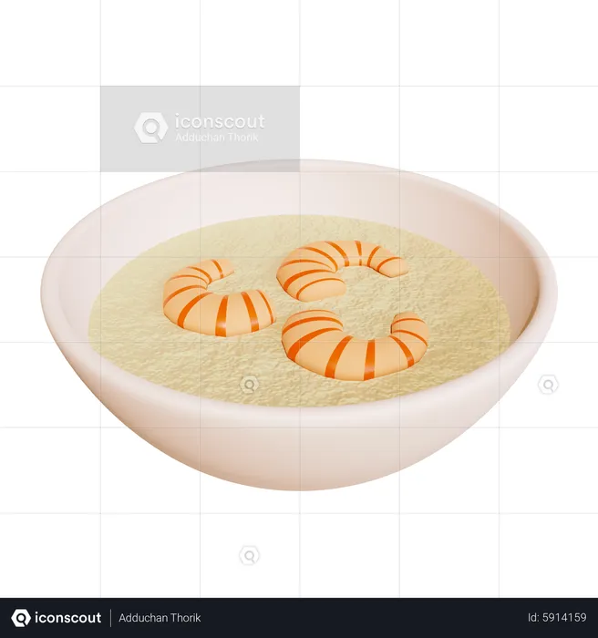Seafood Porridge  3D Icon