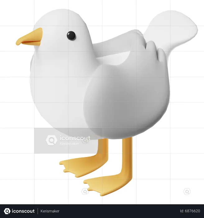 Seagull  3D Icon