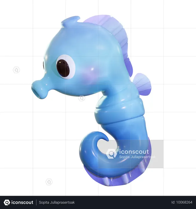 Seahorse  3D Icon