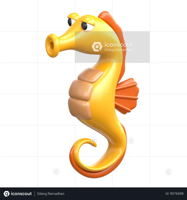 Seahorse  3D Icon