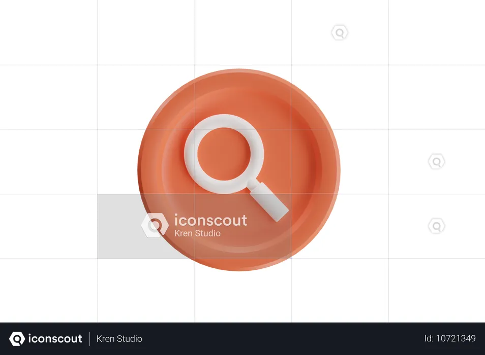 Search  3D Icon