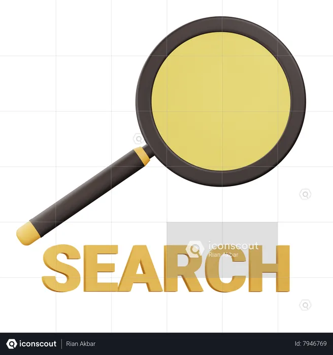 Search  3D Icon