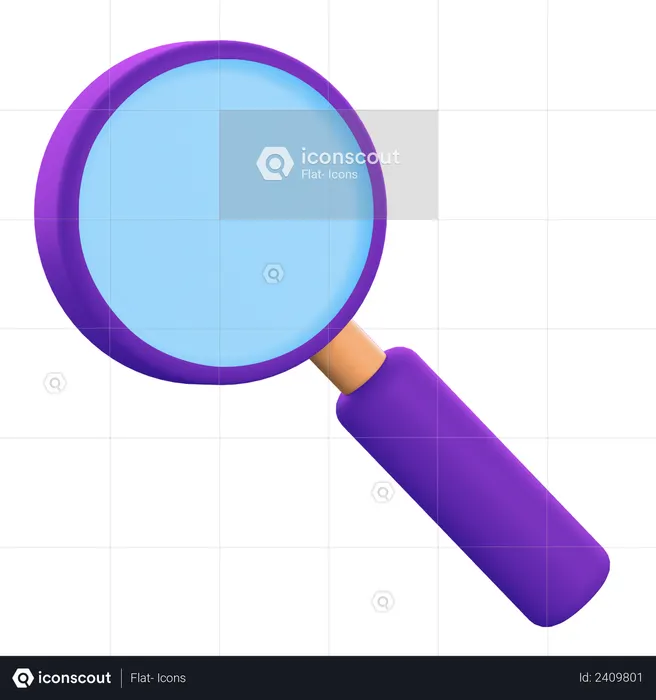 Search  3D Illustration