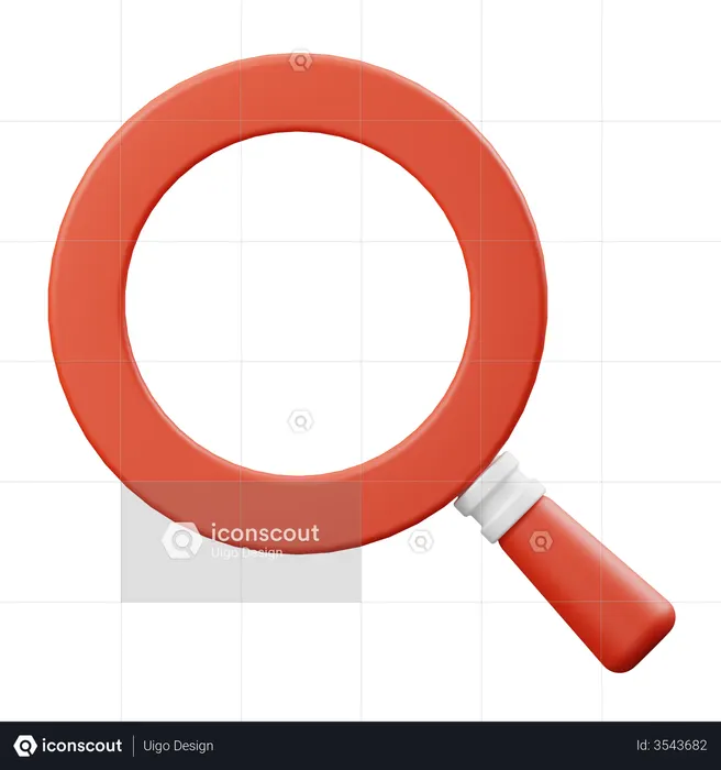 Search  3D Illustration