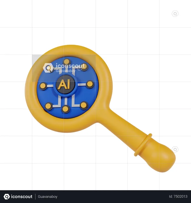 Search Ai  3D Icon