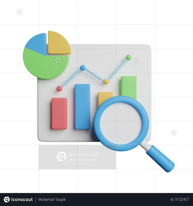 Search Analytic  3D Icon
