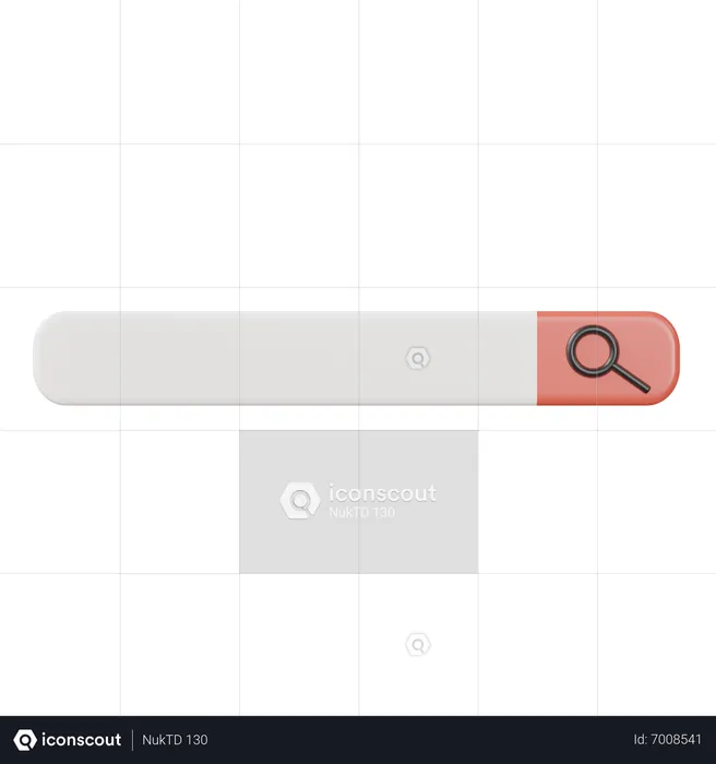 Search Bar  3D Icon