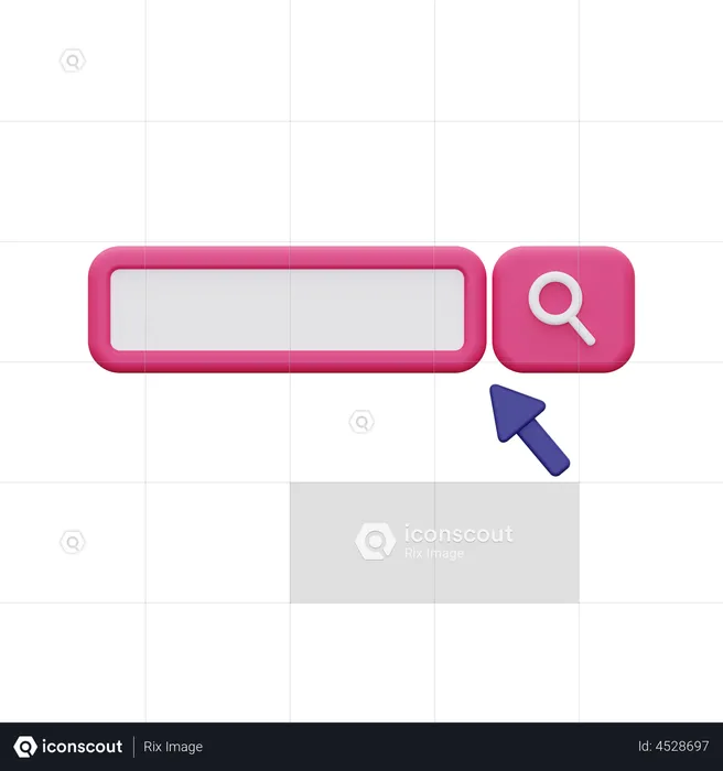 Search Bar  3D Illustration