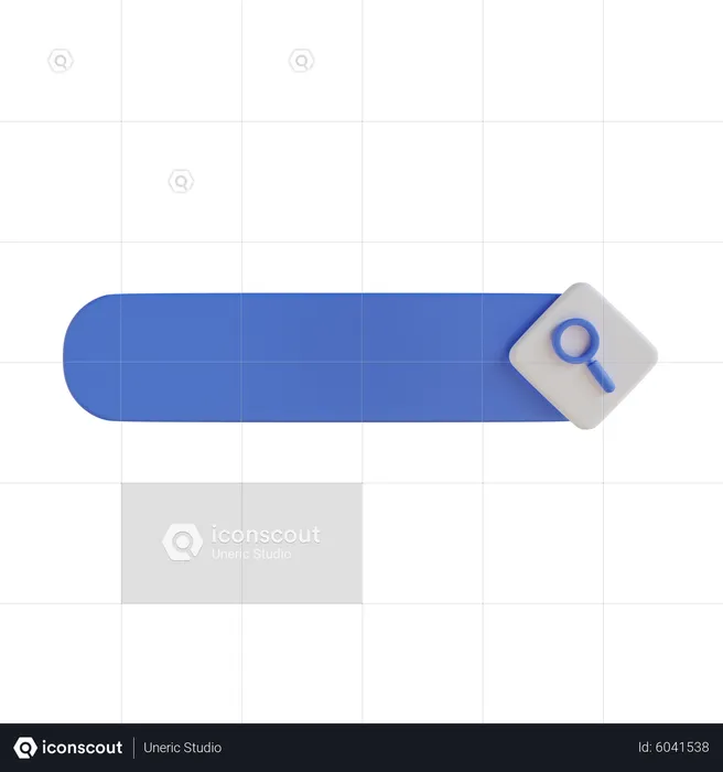 Search Button  3D Icon