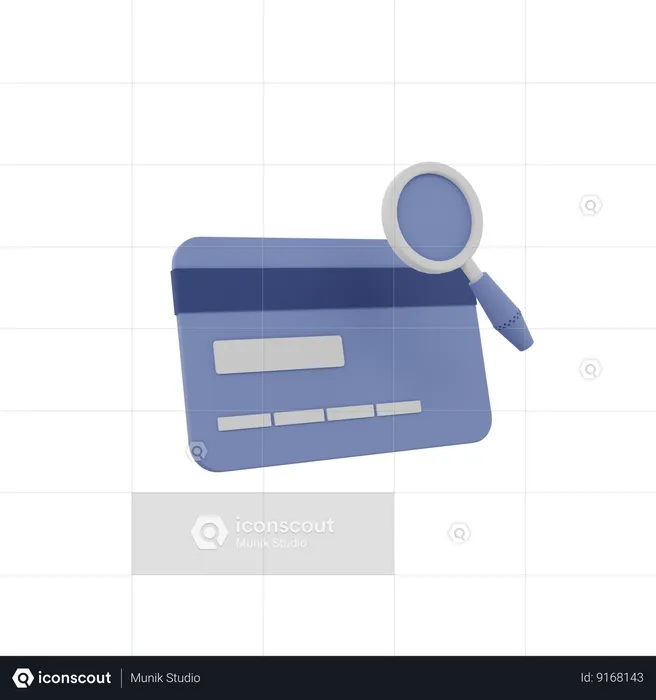 Search Card  3D Icon