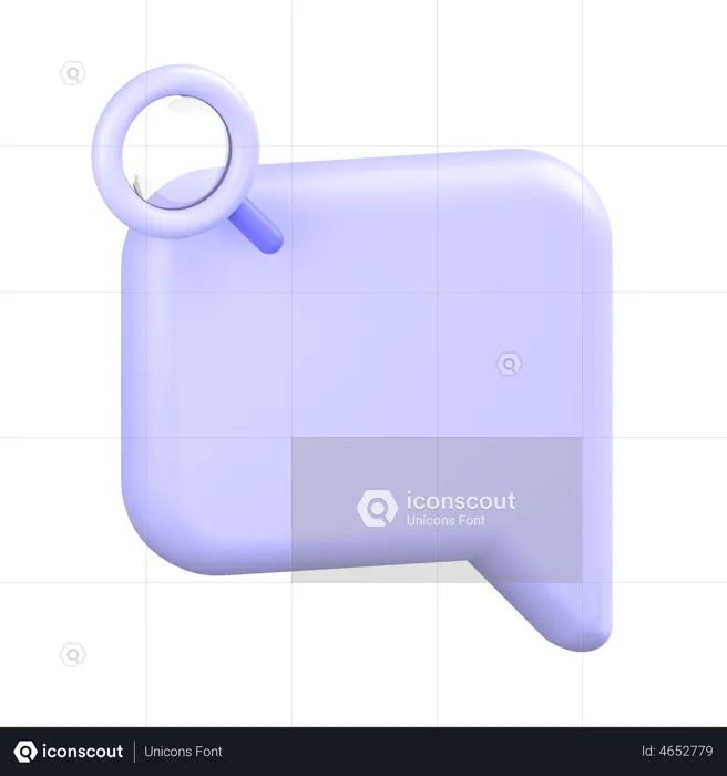 Comment Alt Search  3D Icon