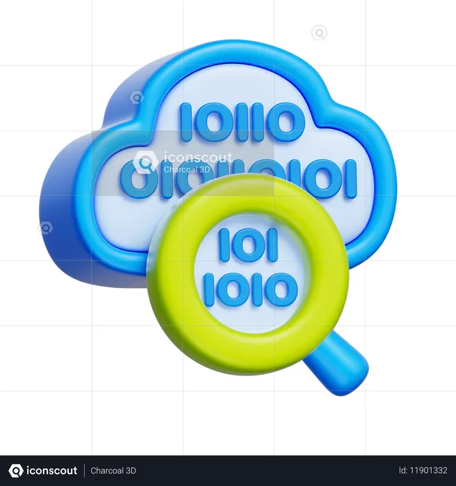 Search Coding  3D Icon