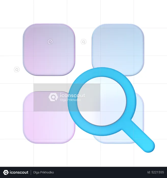 Search Components  3D Icon