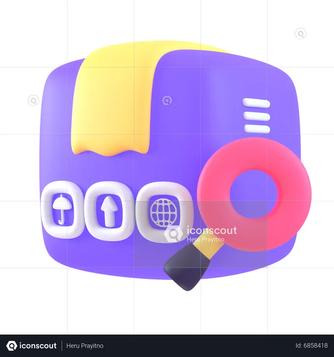 Search Delivery  3D Icon