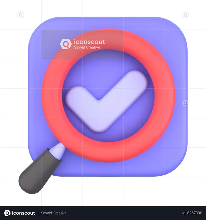 Search Done  3D Icon