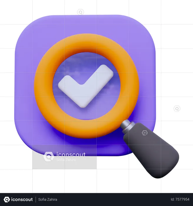 Search Done  3D Icon