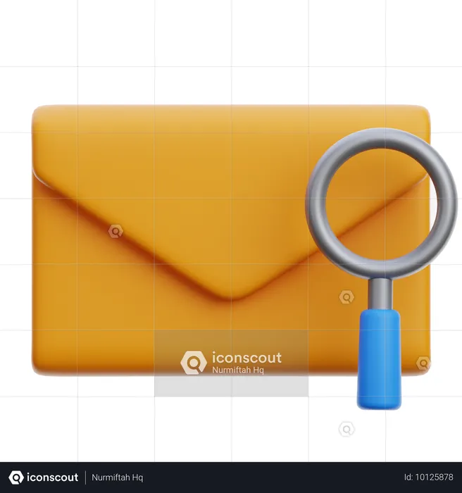 Search Email Document  3D Icon