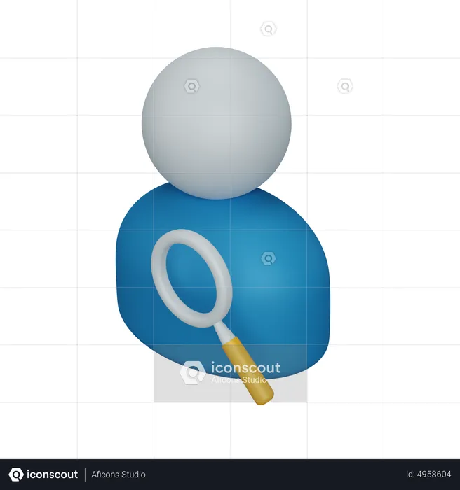 Search employee  3D Icon