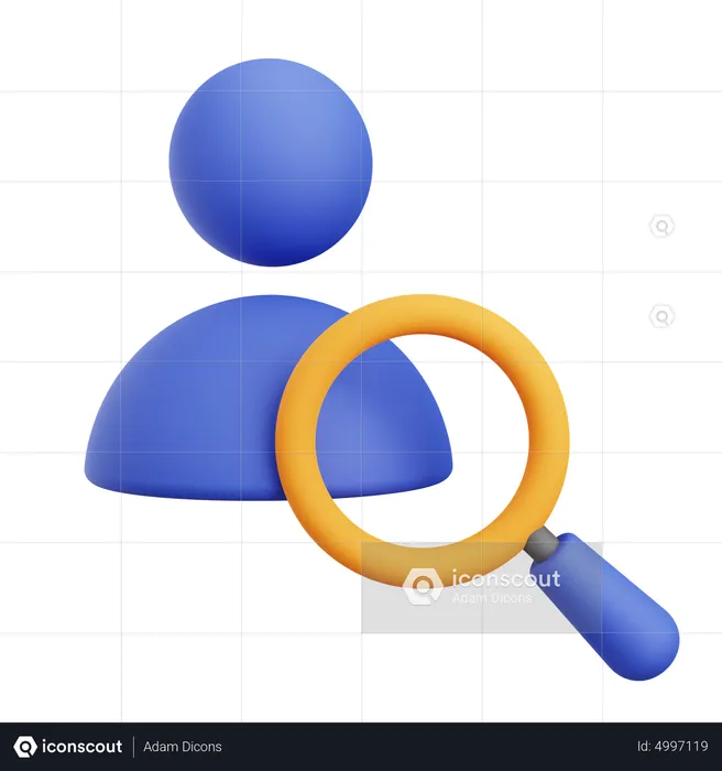 Search Employee  3D Icon