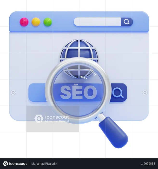 Search Engine  3D Icon