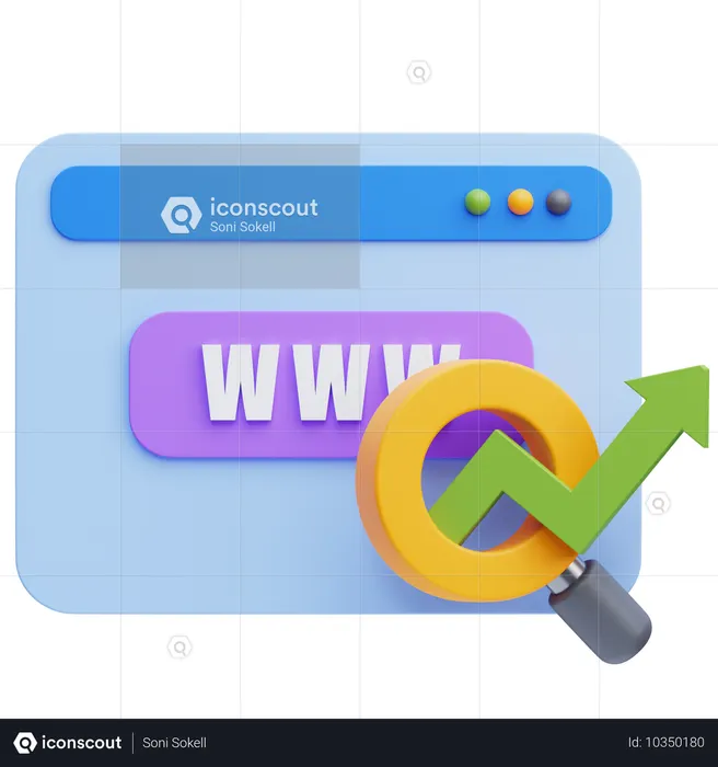 Search Engine  3D Icon
