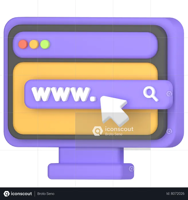 Search engine  3D Icon