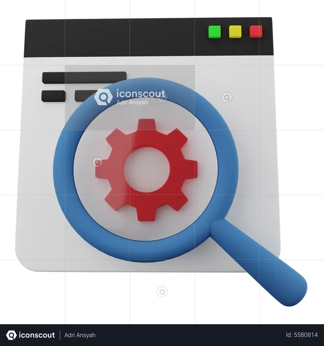 Search Engine  3D Icon