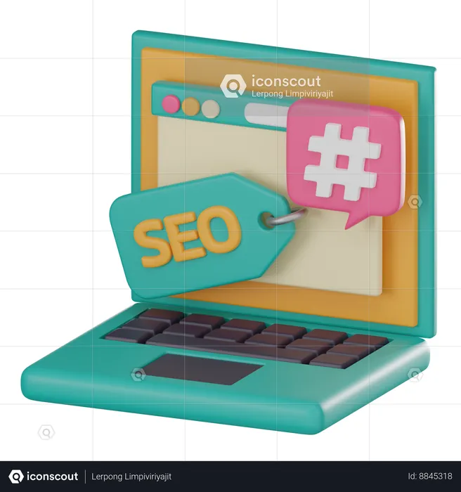 Search Engine Optimization  3D Icon